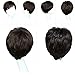 Meidus Naturely Women Lady Girls Short Ponytail Curly Cosplay Party Wigs Black
