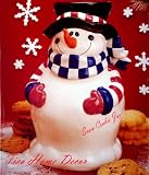 COOKIE JAR Christmas Snowman Woodland