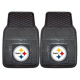 Nifty 8752 NFL-Pittsburgh Steelers Vinyl Universal Heavy Duty Fan Floor Mat
