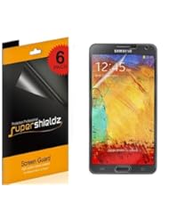 Wireless: SUPERSHIELDZ- High Definition (HD) Clear Screen Protector For Samsung Galaxy Note 3 III [6-PACK] + Lifetime Replacements Warranty (AT&T, Verizon, Sprint, T-mobile, All Carriers)- Retail Packaging - Supershieldz