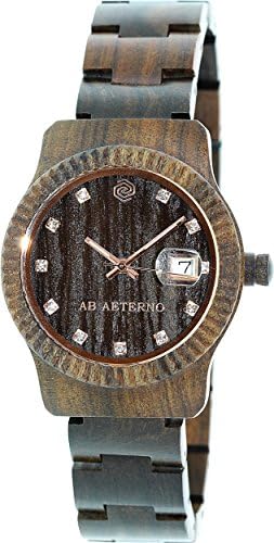 Ab Aeterno Women's Sky AB.TEMPESTA Brown Wood Swiss Quartz Watch