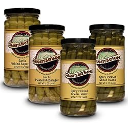 Granite Bay Farms Pickled Vegetables (select any 4 Jar) Sampler, 4-Count, 12-Ounce Jars