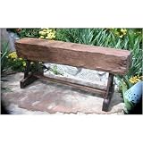 Outdoor Living : Feed Trough Teak Wood Garden Bench