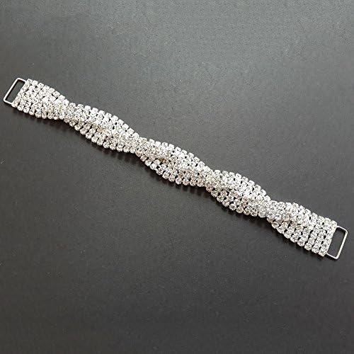 Bikini Connector Crystal Buckle Embelishment for Swimming Wear Shoe Buckle and DIY Headband (BN07)