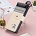 Coromose® Clutch Checkbook Money Clip Change Fox Love Pattern Purse Handbag Wallet (Black)