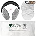 Stretchable Headphone Covers / Disposable Sanitary Earcup Earpad Covers Fits Medium / Large-Sized Headset 200 pcs (100 Pairs) White