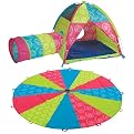 Sugar and Spice 10' Parachute Tent and Tunnel Set