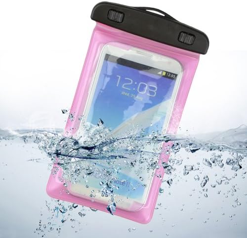 Cellphone Waterproof Pouch Case for Samsung Galaxy Note 3 / Samsung S5 / Note 2 / Nokia Lumia / Sony Xperia Z2 + VanGoddy Headset With MIC