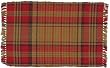 Durable Hand Woven 100% Cotton Plaid Placemat 12x18 Inches Set of Six