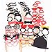 50PCS Colorful Props on Stick Mustache Photo Booth Party Fun Wedding Christmas Birthday Favor
