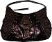 Women's Roca Wear Purse Handbag Jacquard Frills Brown