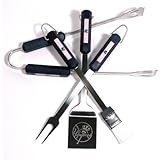 Motorhead Products MH5119 MLB 4-Piece BBQ Grilling Utensil Set, Yankees