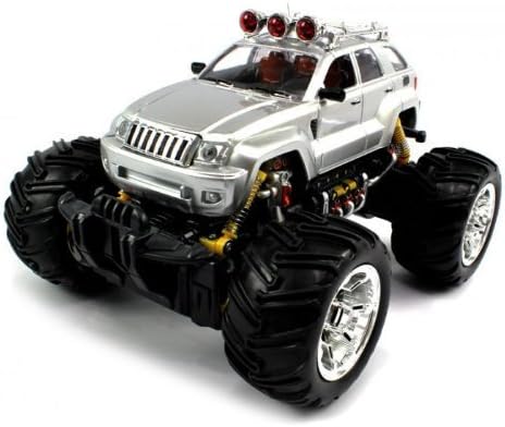 Big Size QUALITY Electric Full Function 1:16 Jeep Grand Cherokee Monster RTR RC Truck (Colors MAy Vary) Remote Control RC Trucks by RC Monster Trucks