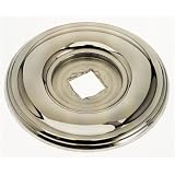 Baldwin 4902.260.BIN 1-1/2-Inch Cabinet Knob Back Plate, Chrome