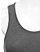 NINEXIS Women's Gathered Racerback Flared Tank Top (S-3XL / 24 Colors)
