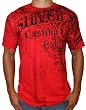 SILVER STAR Windsor Mens UFC MMA Short Sleeve Cotton Logo Print T-Shirt Tee Top Red