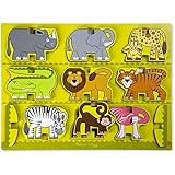 Melissa & Doug Stacking Chunky Puzzle - Safari