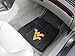 FANMATS 8924 West Virginia Mountaineers 2-Piece Heavy Duty Vinyl Car Mat Set, Front Row Floor Mats, All Weather Protection, Universal Fit, Deep Resevoir Design
