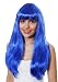 Long 52cm Fringed Cosplay Katie Perry Wig - Blue, Red, Black or Pink