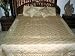 Silk Bedding-silk Sari Indian Bedding Ivory Base Color Bedspread 5 Pc Set Duvet King/queen