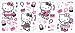 RoomMates RMK1201SCS Hello Kitty Dress Up Peel and Stick Wall Decal