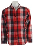Obey West Indies L/S Shirt Red/Navy Mens Sz L