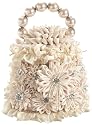 Mary Frances Accessories White Dahlaia Hand Held