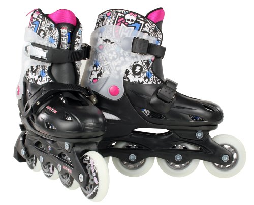 Monster High Kinder Inlineskate Creepy Cool, schwarz wei&szlig; pink, 38-41, 960109/38 Preisvergleich