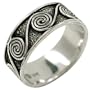 Celtic Spiral Sterling Silver Ring Size 6