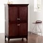Home Styles Furniture Solid Hardwood Computer Armoire in Coffee
