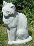 Eigenschaften JS GartenDeko e.K.  / Deko Figur Katze H 31 cm patiniert Gartenfigur aus Beton