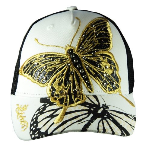 Butterfly Entwined Trucker Style Womens Hat Baseball 