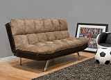 One New Microfiber Adjustable Futon Sofa Bed, #BM-0905