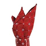 PS-F-6083 - Red - Orange - Gray - Silk Woven Pocket Square