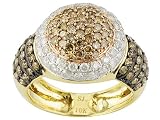 10KT 2.00CTW WHITE CHOCOLATE AND CHAMPAGNE DIAMOND RING