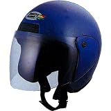 FS-JAPAN Benetton Formula 1(ベネトン フォーミュラー 1) オープンフェイスヘルメット UVカットシールド付き ブルーメタリック BH-308B