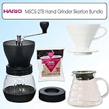 Hario MSCS-2TB Coffee Mill Hand Coffee Grinder Skerton Bundle