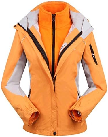 XIDAJE New Women Waterproof Windproof 3in1 Soft Shell Ski Snowboard Outdoor Jacket(With Free Half Finger Fingerless Gloves)