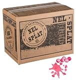 Nelson Nelsplat Paintballs - 2000 Rounds - Pink Shell / Pink Fill