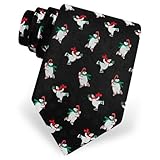 Men's Polar Bear Silk Tie by Holiday Traditions - in Black Men's Polar Bear Silk Tie by Holiday Traditions - in Black