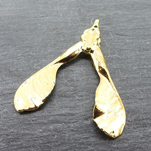 Two Skies, Gold Sycamore Seed Necklace (Medium)
