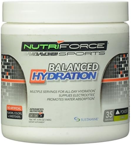 Nutriforce Balanced Hydration Protein Powder, Citrus, 4.94 Ounce by Nutriforce