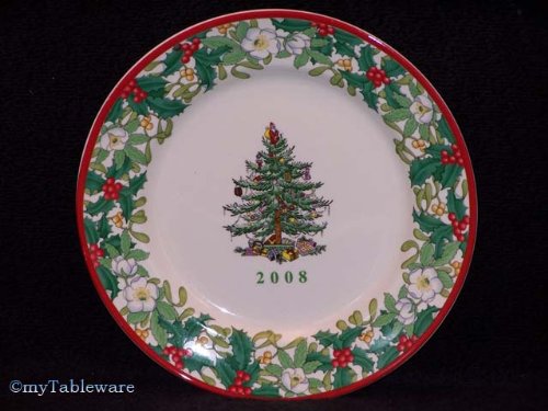 Spode Christmas Tree Annual Border 70th Anniversary Collector Plate 8 inch (Dated)