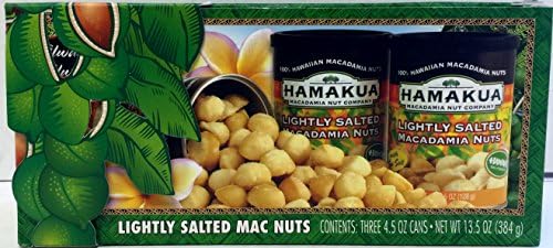 Hamakua Macadamia Nuts Gift Set, Lightly Salted, 13.5 Ounce