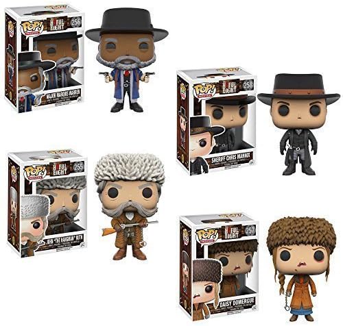 Pop! Movies: The Hateful Eight Major Marquis Warren and John Ruth, Daisy Domergue and Chris Mannix! Vinyl Figures Set of 4 by The Hateful Eight