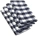 DII Navy and White Checkers  Napkin Set of 4