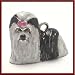 MiniPets Sterling Silver Enameled Shih Tzu Dog Charm