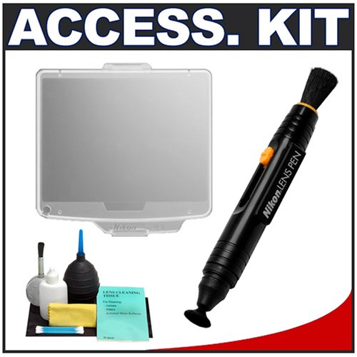 Nikon BM-8 LCD Monitor Cover for D300/D300s Digital SLR Camera + Nikon Lens Pen + Cleaning Kit