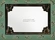 Paper Magic Holiday Greeting Card Photo Holders - Green with Gold Leaf - Set of 8