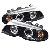 Spyder Auto BMW E46 3-Series Black Halogen Projector Headlight